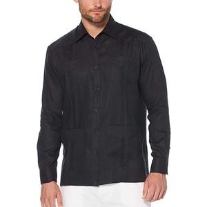 <span class=keywords><strong>Camicia</strong></span> Casual con logo personalizzato da <span class=keywords><strong>uomo</strong></span> a maniche lunghe <span class=keywords><strong>camicia</strong></span> da <span class=keywords><strong>spiaggia</strong></span> in <span class=keywords><strong>lino</strong></span> con 4 tasche - Product Image 3