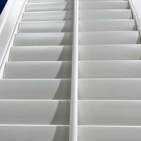 Norme européenne Luxe Jalousie Sécurité intérieure Plantation en bois Volets de fenêtre Persiennes Plantation Volet pour fenêtres