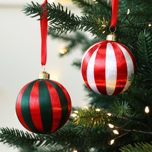 Nhà Máy Nóng Bán 2025 Mới 8Cm Bọt Giáng Sinh Bóng Trang Trí Sang Trọng Giáng Sinh Đảng Cây Giáng Sinh Trang Trí Sọc Bóng - Product Image 2