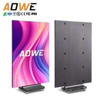 AOWE Seri Baru 4K8K Layar LED Indoor All-in-One Lipat dan Dapat Dipindahkan, Full Color HDR10+ Poster Iklan untuk Pusat Perbelanjaan