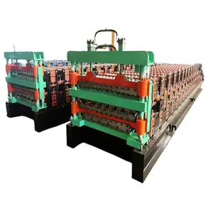 Triple Layer Iron Roof Sheet IBR Corrugated Glazed Tile Making Machinery