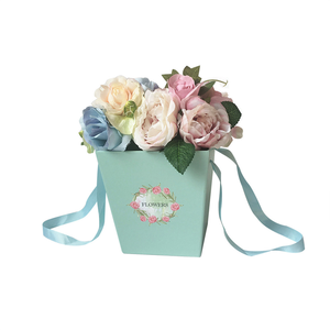 Arreglo de caja de flores de papel elegante de mano Forro de esponja de laminación mate-Bolsa de flores elegante-Bolso PARA EL Día DE LA MADRE San Valentín - Product Image 4