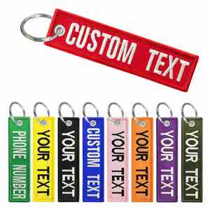 Porte-clés brodé en tissu avec logo personnalisé, motif avion d'anime, style Jet Tag - Product Image 2