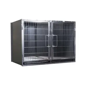 Professional Stainless Steel Pet Cage Stainless Steel Dog Kennels Large Outdoor