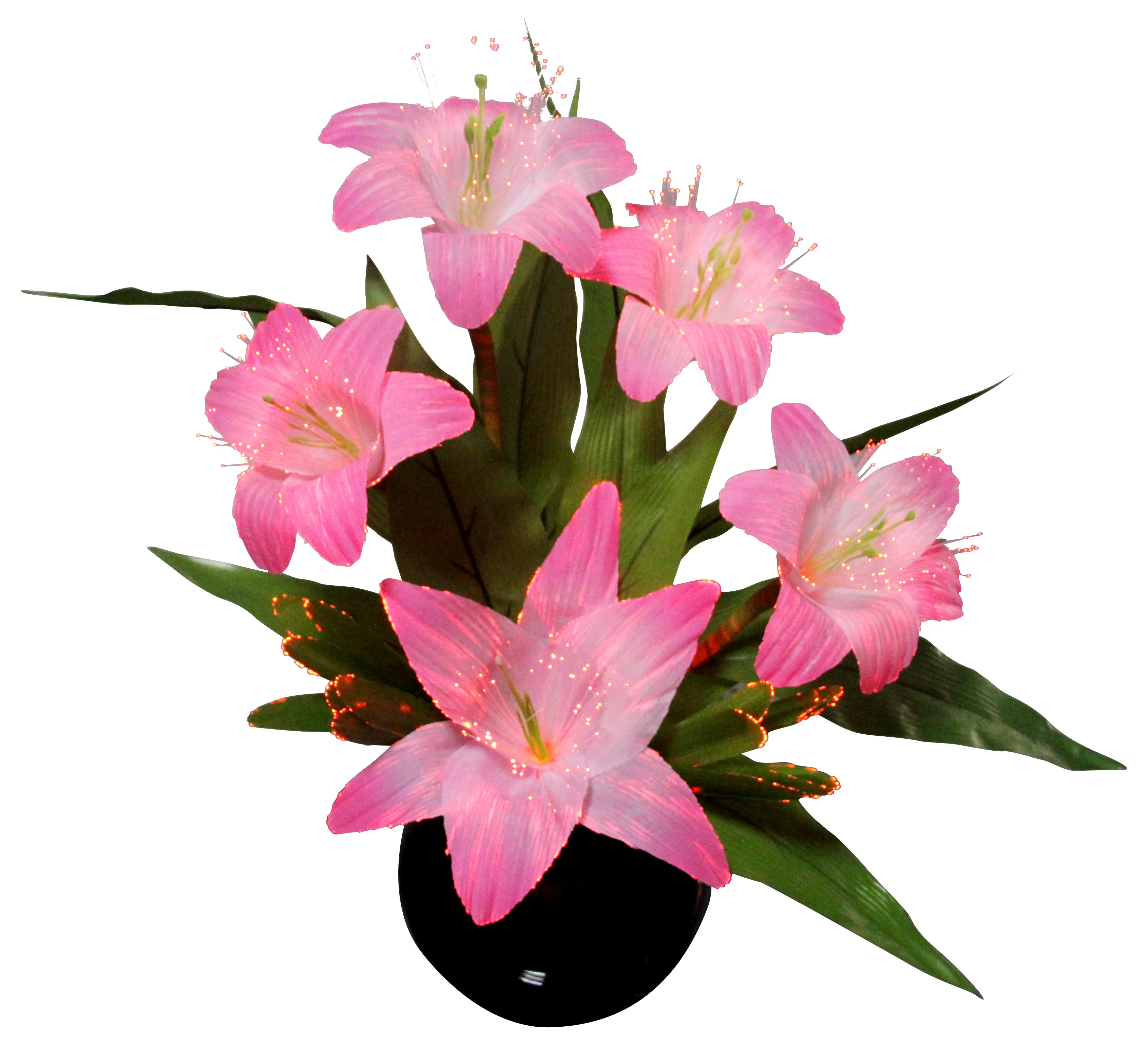 Bunga Anggrek Buatan Tangan Dekorasi Grosir dengan Serat Optik