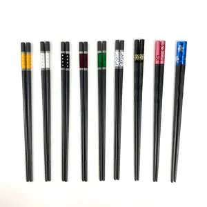 Meilleur prix Offre Spéciale baguettes de sushi réutilisables en fibre de verre pps noires japonaises baguettes en alliage de fibre de verre pour restaurant à la maison - Product Image 1