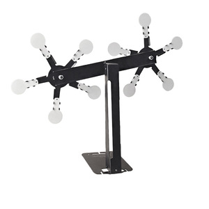 Cible <span class=keywords><strong>de</strong></span> tir magnétique à trois têtes sur roue géante, personnalisée en usine, rotation à 360°, équipement d'entraînement réactif pour lance-pierre, cible extérieure - Product Image 2
