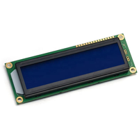 وحدة شاشة LCD طراز 1602B بحجم 16*2، تعمل بجهد 5 فولت/3.3 فولت، شاشة STN زرقاء وصفراء وخضراء مع إضاءة خلفية LED للأجهزة