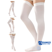 Bas de contention T.E.D 15-20 mmHg anti-embolie, en nylon tricoté thermique, hauteur cuisse, pour hôpital et post-chirurgie