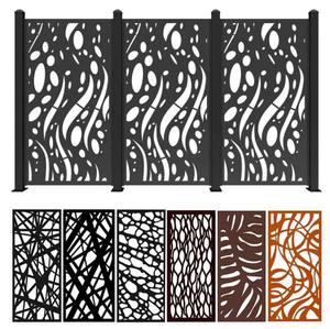 Balcón al aire libre valla hueca artística panel de valla de acero galvanizado - Product Image 2