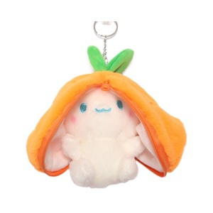 핫 스트로베리 당근 토끼 플러시 토이 과일 변신 키체인 부드러운 동물 인형 소년 소녀 생일 선물 - Product Image 5