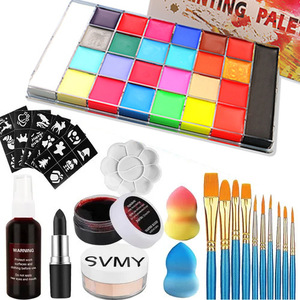 Kit de <span class=keywords><strong>peinture</strong></span> corporelle et faciale transfrontalier pour Halloween et Pâques, 42 couleurs - Product Image 5