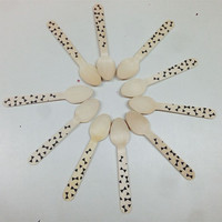 Nouvelle mini cuillère à crème glacée en bambou en bois de Chine pour Kulfi fait partie des ensembles de couverts de qualité supérieure pour les cadeaux