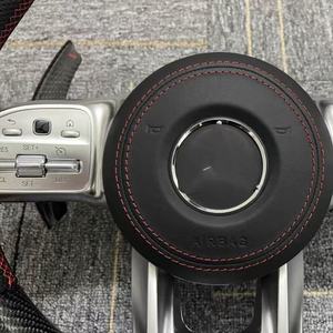 <span class=keywords><strong>Volant</strong></span> en cuir perforé sergé personnalisé en fibre de carbone pour Mercedes-Benz W205 W214 2015-2026 <span class=keywords><strong>CLA</strong></span> GLA <span class=keywords><strong>45</strong></span> C63 CLS63 E550 <span class=keywords><strong>AMG</strong></span> - Product Image 2