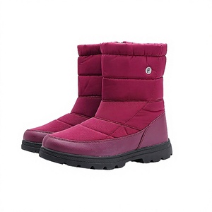 Nouveaux modèles de bottes de randonnée d'extérieur unisexes tendance, imperméables, à enfiler, avec doublure thermique en peluche, grandes tailles jusqu'au 46 - Product Image 2