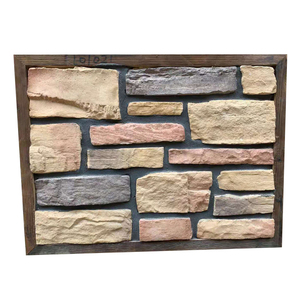 Bề mặt rắn màu đỏ gạch đá nhân tạo thiết kế hiện đại Faux tấm Tường cho bên ngoài đá Ốp bàn cắt theo kích thước - Product Image 6