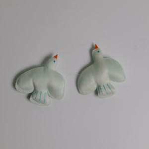 Les corrections brodées par coutume réutilisée écologique de tissu cousent sur le fer dessus pour la mode viable - Product Image 5