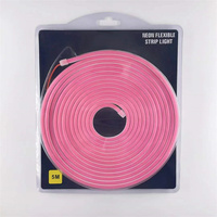 Kit personnalisé de 5 mètres en silicone 12v flex strip lampe à corde mots décoration signe lettre led néons
