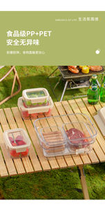 Caja de Almacenamiento Portátil Sellada, a Prueba de Fugas, de Grado Alimenticio PP + PET, <span class=keywords><strong>Segura</strong></span>, Inodora, con Diseño de Asa, Doble Sellado Hermético - Product Image 3