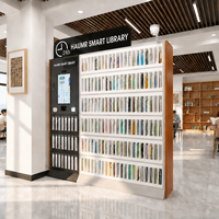 HAUMR Library Holds Locker RemoteLocker 24H Unattended RFID Self Borrow Book Cabinet Smart Micro Library Library Furniture