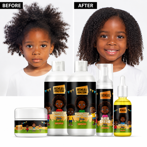 Set per la Cura dei Capelli Delicati dei Bambini OEM, Shampoo e Balsamo Naturali all'Olio di Pawpaw per la Crescita dei Capelli dei Bambini Afro e Adulti, Etichetta Privata MOQ - Product Image 1
