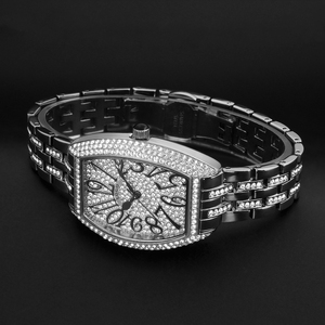 Reloj de Lujo para Mujer con Forma de Barril, Logotipo Personalizado, Acero Inoxidable, Reloj de Pulsera de Moda para Mujer - Product Image 4
