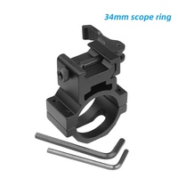 Support de lunette FRSF en alliage d'aluminium 34 mm avec base 21 mm pour viseur laser, accessoire de chasse extérieur durable à dégagement rapide pour télescope