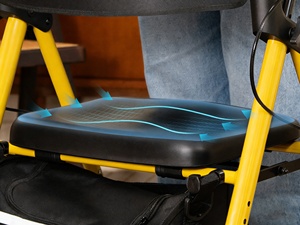 Alat Bantu Jalan Rollator Dudukan Lebar Heavy Duty Bariatric 4 Roda Dengan Rangka yang Diperkuat Mateside - Product Image 2