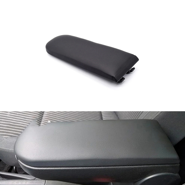 1Pcs Leather Car Armrest Latch Lid Center Console Cover Protector Cap for VW Jetta Golf 4 MK4 Bora Passat B5