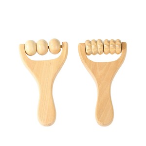 Masajeador de Madera Sólida, Combo de Rodillo de Masaje Portátil para Hombros, Cuello, Cintura y Cabeza, Estimulador de Meridianos - Product Image 5