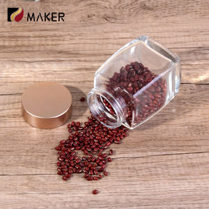 2025 nouveau récipient de stockage de nid d'oiseau scellé fond épais carré épais Transparent confiture Sauce abeille miel bouteille verre pot de nourriture - Product Image 4