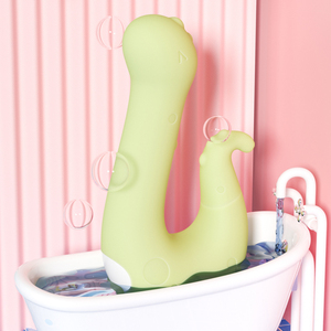 Vibratore per Donne in Silicone con Doppia Testa, Stimolatore Punto G, 10 Modalità di Vibrazione, 10 Modalità di Suzione - Product Image 1