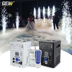 Mesin pencahayaan panggung, peralatan pencahayaan panggung warna putih DMX Cold Spark untuk pernikahan disko DJ pertunjukan panggung