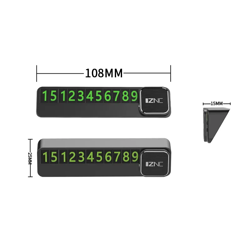 Protección de Privacidad para coche, placa de número de teléfono móvil, estacionamiento temporal magnético, gran oferta, venta al por mayor