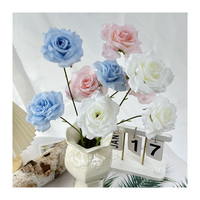 Fleur de fête à la maison réaliste pas cher décorations de mariage en vrac artificielles pour la réception fleur de rose artificielle