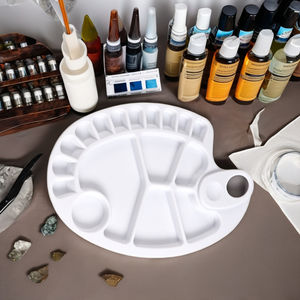 ถาดผสมสีน้ำพลาสติกสำหรับวาดภาพศิลปะแบบมืออาชีพ ยี่ห้อ Foska รุ่นคลาสสิก พาเลทแบบพกพาสำหรับศิลปิน - Product Image 6