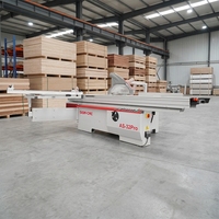 Scie à panneaux horizontale à glissière allongée de 3200 mm avec moteur, coupe à 0-45 degrés pour le travail du bois, MDF, contreplaqué, mélamine et meubles