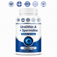 Approvisionnement en gros : Capsule liposomale de urolithine A pure à 98 %, marque privée, activation de la mitophagie, santé cellulaire, OEM
