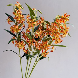Arreglo Floral de Lirios Artificiales para Decoración del <span class=keywords><strong>Hogar</strong></span>, Sala de Estar, Mesa de Comedor, Decoración de Bodas - Product Image 1