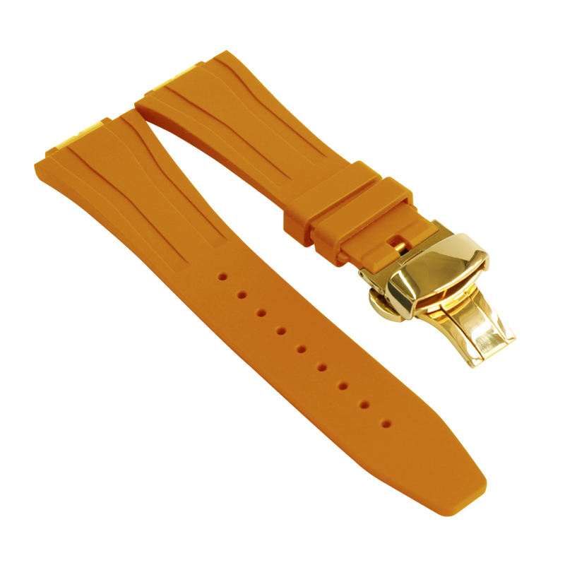 หัวเข็มขัดผีเสื้อสีส้ม+ทอง