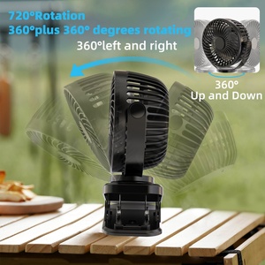 Mini Usb Rechargeable Fan Convenient Fan Quiet Led <b>Light</b> 360-Degree Rotating Fan Cute Mini Cooling Ventilador - Product Image 4