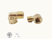 Coude de raccordement en laiton forgé à 90 degrés, connexion femelle NPT 1/8 po, classe de tuyauterie, forme égale, marque HT, modèle 310-4