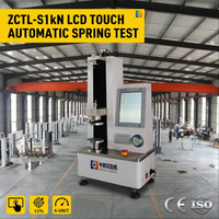 Máquina de Prueba de Compresión de Resortes Automática con Pantalla Táctil LCD Zhongchuang ZCTL-S1kN, 1000N, Probador de Fuerza Digital, Fabricante de Laboratorio
