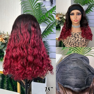 Wholesale Price <b>Headband</b> <b>Wigs</b> Human Hair Body Wave Curly Virgin Raw Glueless <b>Wig</b> for Black Women Ready to Ship - Product Image 3
