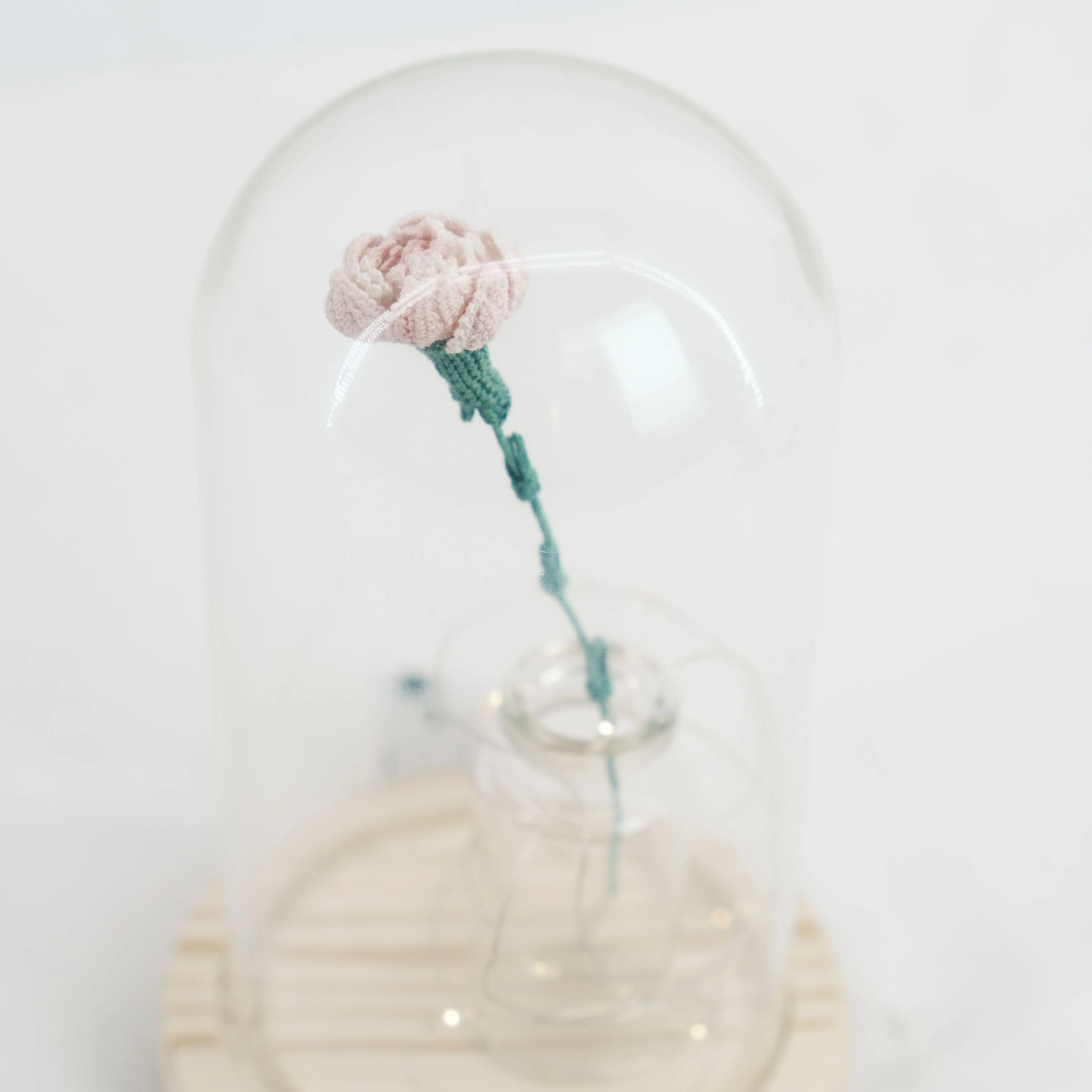 Mô phỏng hoa cẩm chướng ngày của mẹ Quà Tặng Mini Crochet hoa sang trọng trang trí nội thất đầu giường