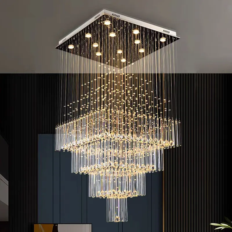 2024 Offre Spéciale Art Décoratif Moderne Grand Lustre Lampe Décoratif Grand Lustre En Cristal Pour L'éclairage Des Événements De Mariage