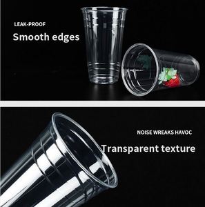 Gobelets en plastique PET 12oz 16oz, gobelets jetables transparents pour boissons froides, smoothies, sodas, jus, café, restaurant - Product Image 4