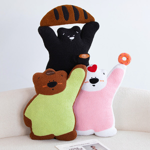 หมอนตุ๊กตาหมีกาแฟ OEM/ODM - ปรับแต่งสีและลวดลายได้ ตุ๊กตาหมีพร้อมแก้วกาแฟแบบสั่งทำพิเศษสำหรับเป็นของขวัญ - Product Image 3