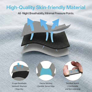 Sangle de remplacement pour <span class=keywords><strong>masque</strong></span> CPAP intégral – Sangle réglable souple pour masques respiratoires de sommeil – Meilleures ventes, grand stock disponible - Product Image 5