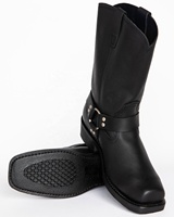 Bottes d'Équitation et de Chasse d'Extérieur pour Hommes, Mollets Larges, Faites à la Main, Talons en Bois 4,5cm, Bottines à Rivets, Talons Carrés, Bottes de Chevalier